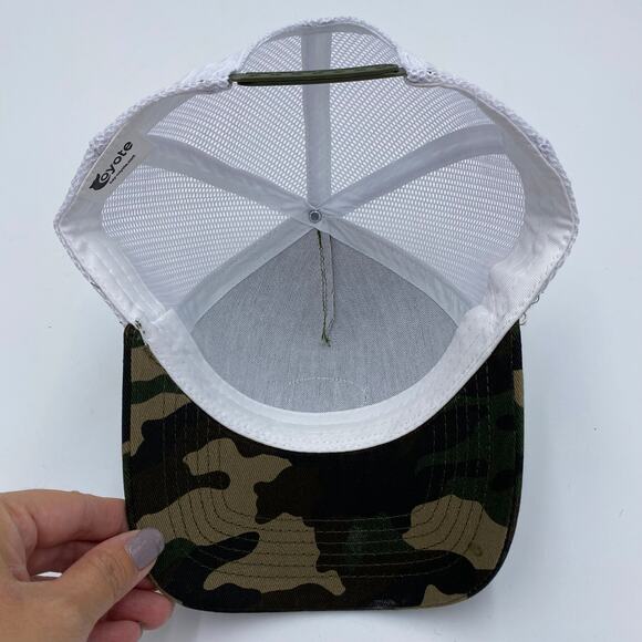 NHL New York Islanders Camo Trucker Hat Military Appreciation 2024 UBS Arena - Picture 6 of 6